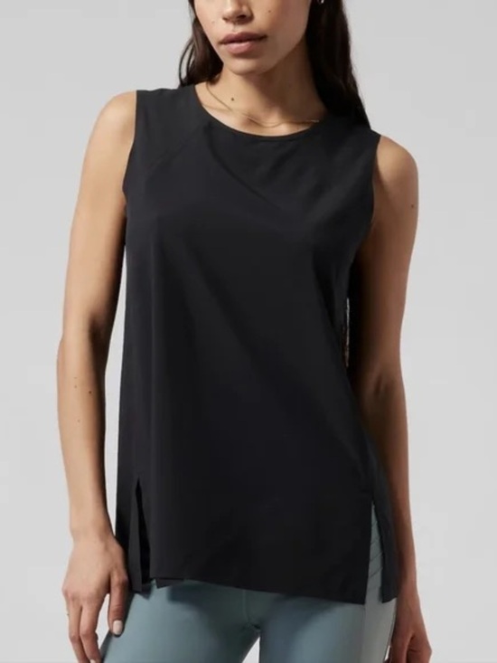 Athleta Tops - Athleta zephyr refined tank black XS